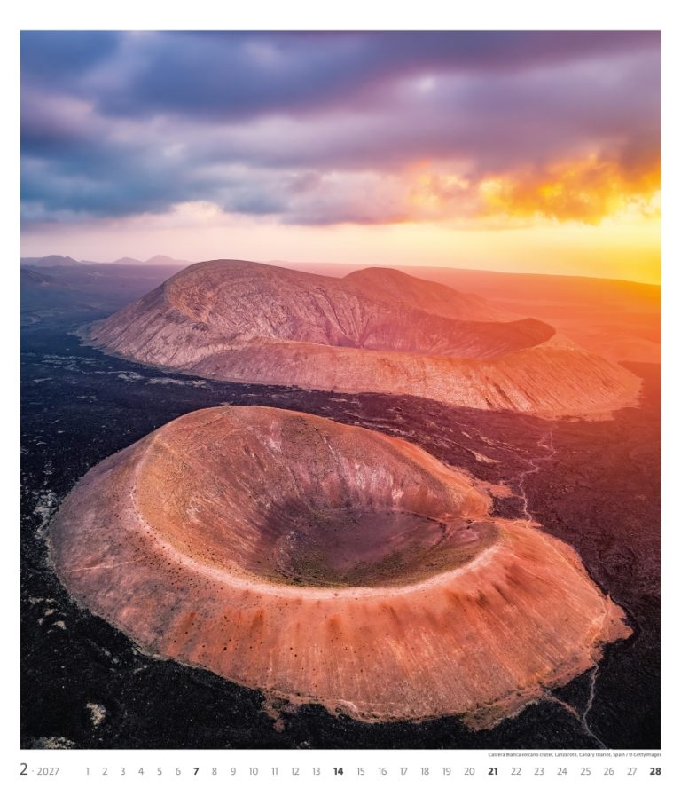 Fotografie místa Kráter Caldera Blanca pro měsíc Únor