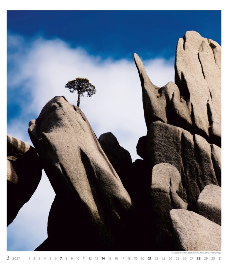 Fotografie místa Žluté hory Huangshan pro měsíc Březen